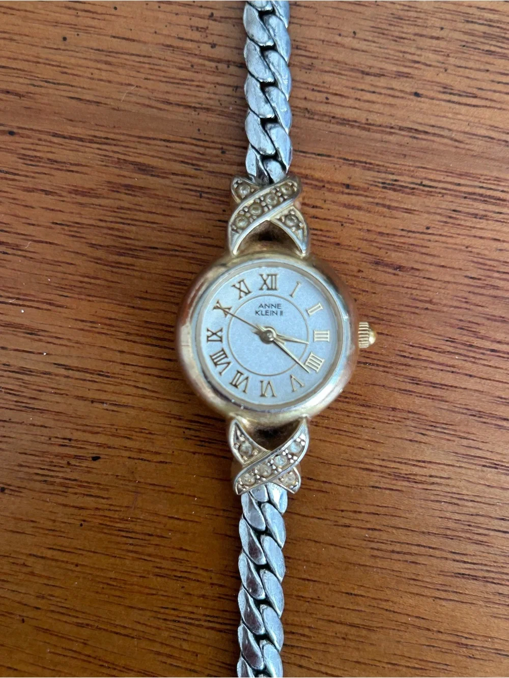 Anne Klein Vintage Two-Tone Women’s Wrist Watch Quartz Gold/Silver Tone